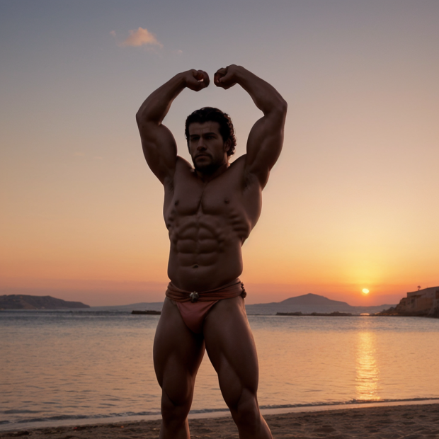 Heroic sunset workou