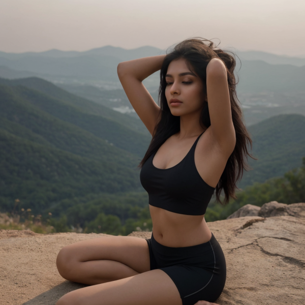 Serene moments amids