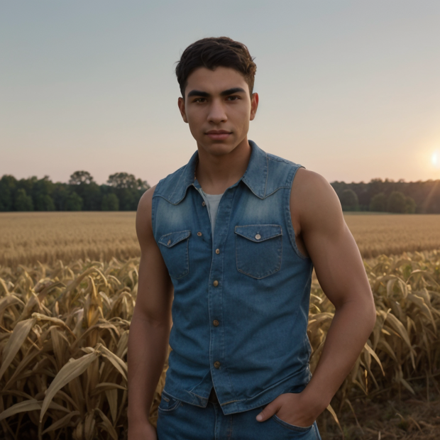 Sunset reflection in