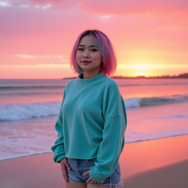 Sunset vibes: soakin