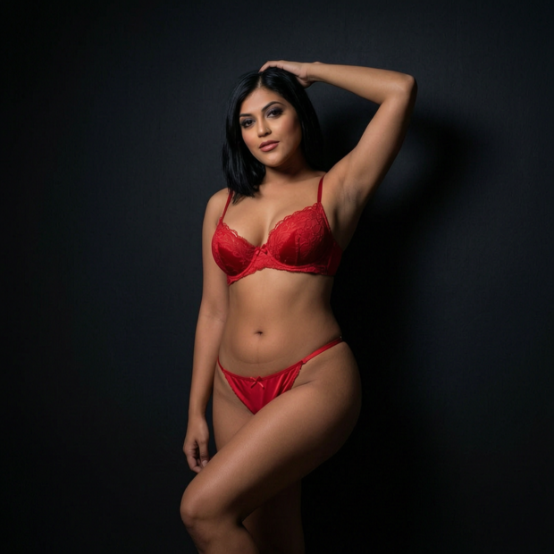 Red lace always pull