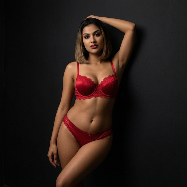 Red lace has a way o