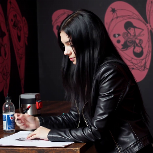 Ink splatters and my