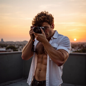 Caught the sunset on