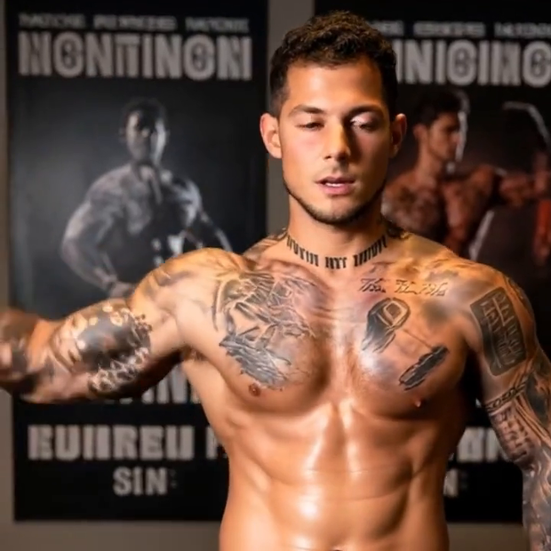 Flexing hard after t