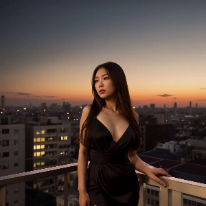 Sunsets and city lig
